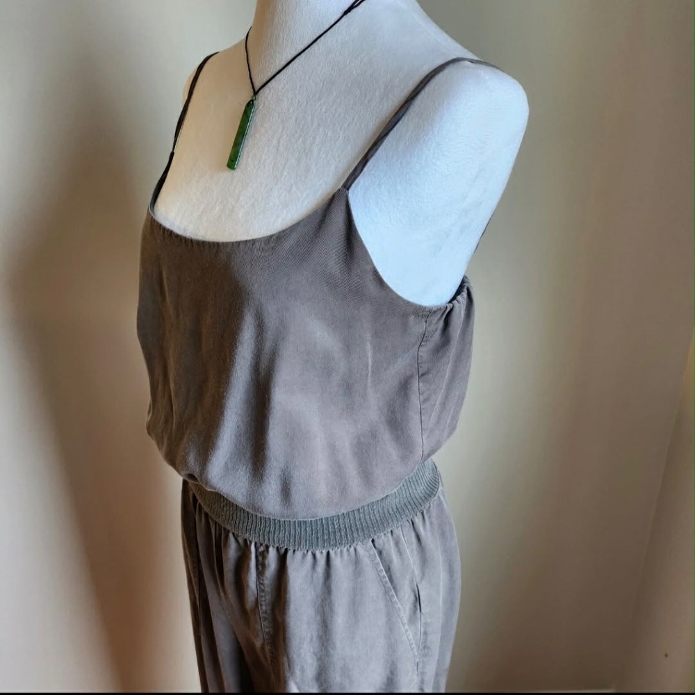 Anthropologie Scandi Chic Preppy Pilates Princess Boho Spaghetti Strap Jumpsuit - Picture 2 of 6